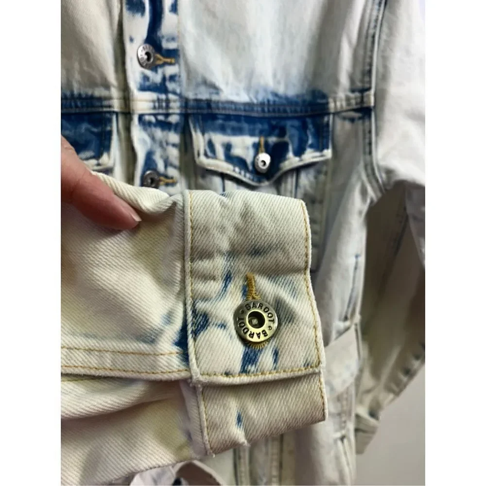 Bardot Oversize Tie Dye Denim Jacket Size 4